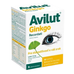 AVILUT Ginkgo Recordati na podporu zraku 90 kapslí