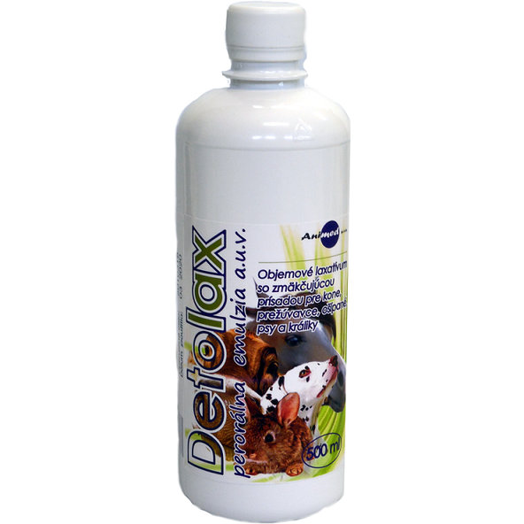 Detolax emulze – laxativum pro zvířata 500 ml