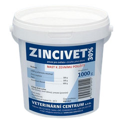 Zincivet 30% zinková mast pro zvířata 1 kg
