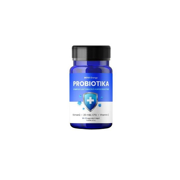 MOVit Energy Probiotika komplex laktobacilů a bifidobakterií 30+10 kapslí