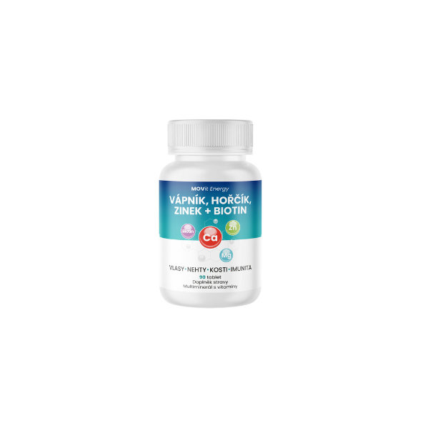 MOVit Energy Vápník Hořčík Zinek Biotin 90 tablet