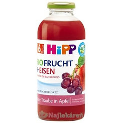 HiPP BIO ovocný nektar jablko a červené hrozny 500 ml