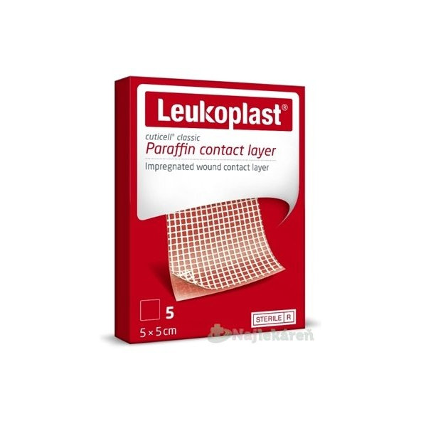 Leukoplast Cuticell Classic sterilní krytí 5×5 cm 5 ks