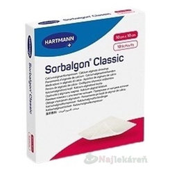 Sorbalgon Classic kalciumalginátové krytí 10×10 cm 10 ks