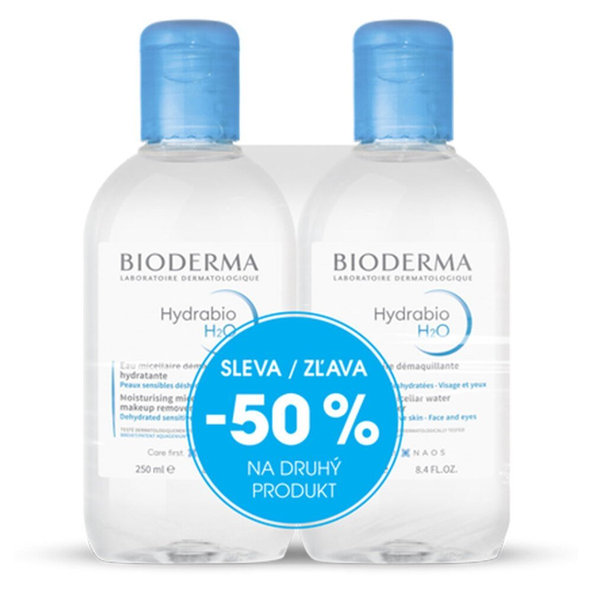 BIODERMA Hydrabio H2O micelární voda 250 + 250 ml