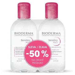 BIODERMA Sensibio H2O micelární voda 250 + 250 ml