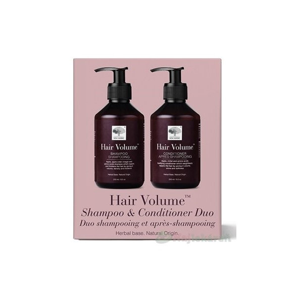 New Nordic Hair Volume Shampoo & Conditioner Duo 250 ml + 250 ml