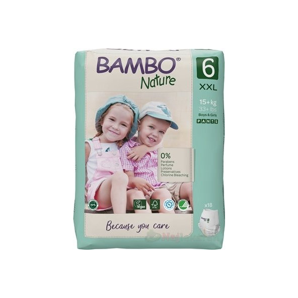 Bambo Pants plenkové kalhotky navlékací 6 (16+ kg) 18 ks