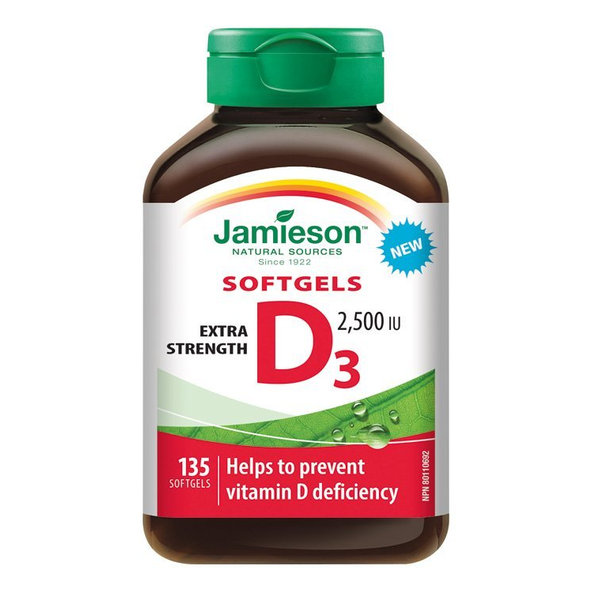 Jamieson Vitamin D3 2500 IU 135 tablet