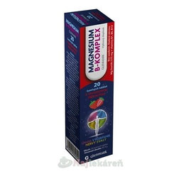 GLENMARK Magnesium B-komplex jahoda 20 šumivých tablet