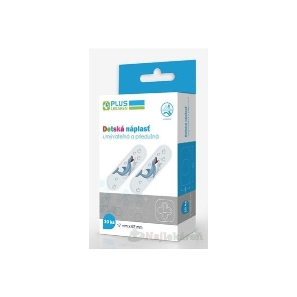 Plus Lekáreň Dětská náplast 17 x 62 mm 10 ks