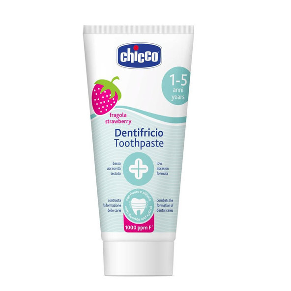 Chicco zubní pasta jahoda s fluoridem 50 ml 1–5 r