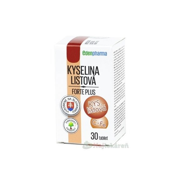 EDENPharma Kyselina listová Forte Plus 30 tablet