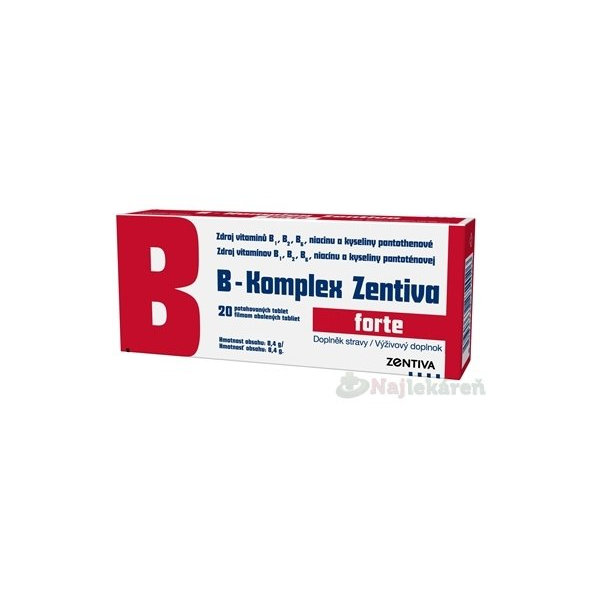 Zentiva B-komplex Forte 20 tablet