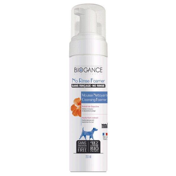 Biogance No Rinse Foamer Dog bezoplachový šampon pro psy 200 ml