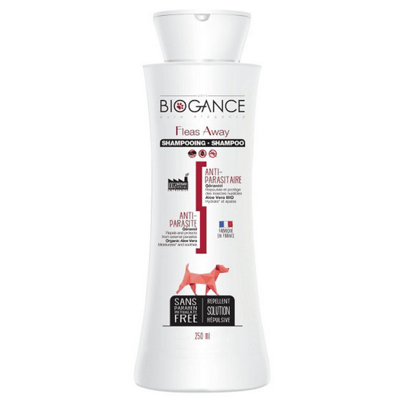Biogance Fleas Away Dog repelentní šampon proti parazitům 250 ml