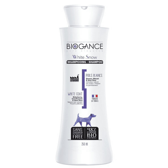 Biogance White Snow šampon pro bílou a světlou srst 250 ml