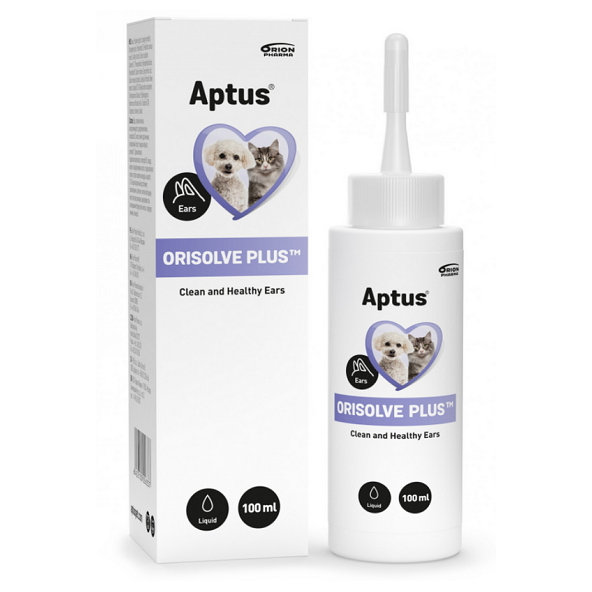 Aptus Orisolve Plus roztok na čištění uší pro psy a kočky 100 ml