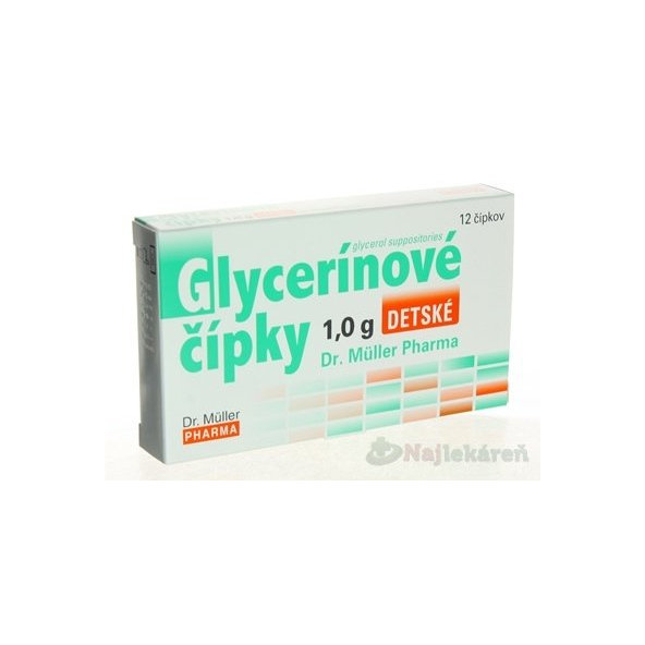Dr. Müller glycerinové čípky dětské 12x1 g