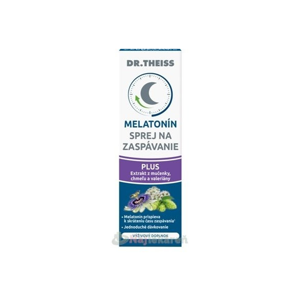 Dr. Theiss Melatonin sprej Plus s mučenkou, chmelem a kozlíkem 20 ml