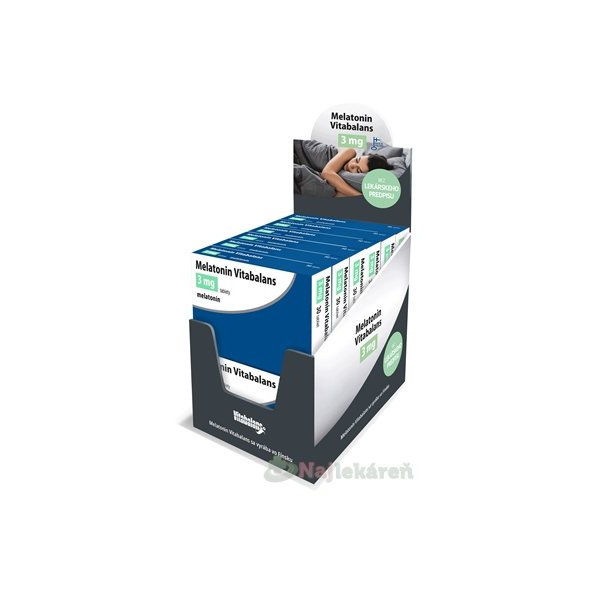 Vitabalans Melatonin 3 mg displej 12×30 tablet
