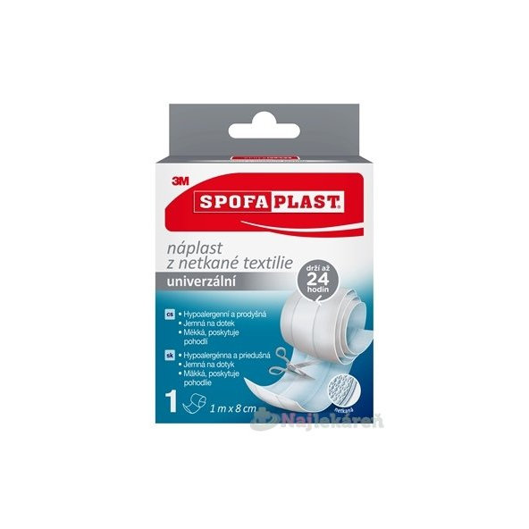 3M Spofaplast 864 náplast netkaná textilie univerzální 8 cm x 1 m