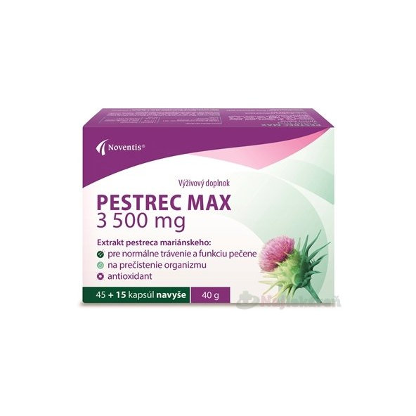 Noventis Pestrec Max 3500mg 45+15 kapslí