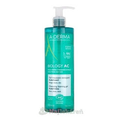 A-DERMA Biology AC čisticí pěnivý gel na aknózní pleť 400 ml