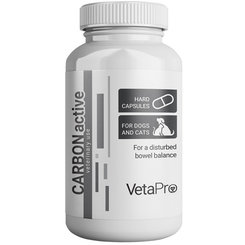 VetaPro CarbonActive tráviaci adsorbent pre psov a mačky 20 kapsúl