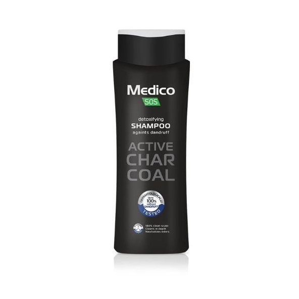 Aroma Medico SOS detoxikační šampon proti lupům s uhlím 390 ml