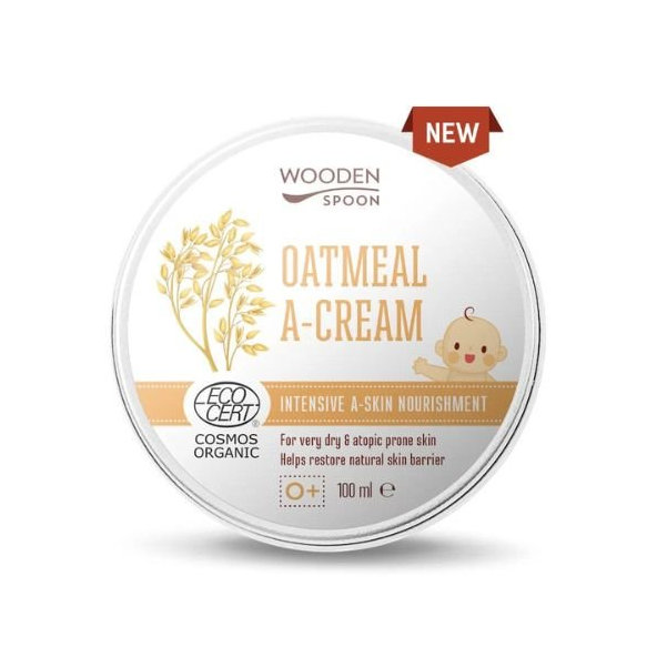 Wooden Spoon upokojující krém z ovesných vloček 100 ml