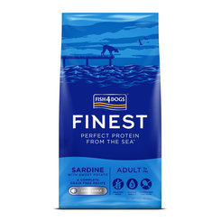 Fish4Dogs Finest Adult granule sardinka s batáty 1+ 12 kg