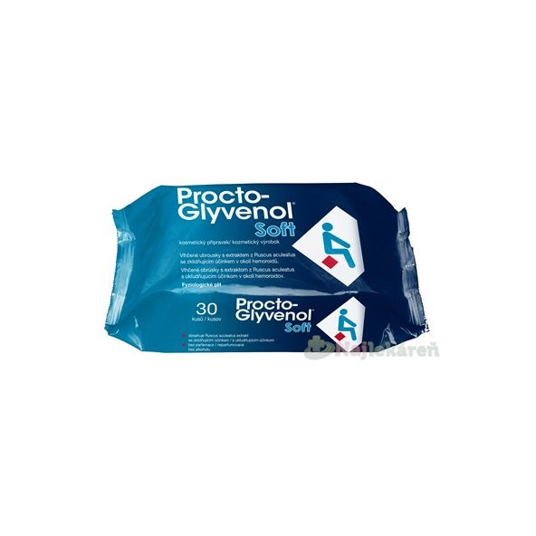 Procto-Glyvenol Soft vlhčené ubrousky 30 ks