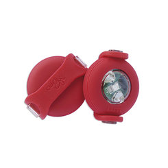 Curli Luumi LED bezpečnostní světlo na obojek red