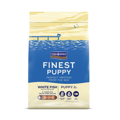 FISH4DOGS Finest Puppy malé granule bílá ryba s brambory 2 m+ 1,5 kg