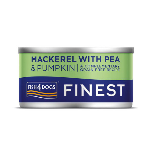 Fish4Dogs Finest konzerva pro psy makrela s dýní a hráškem 85 g