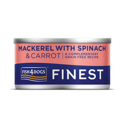 Fish4Dogs Finest konzerva pro psy makrela s mrkví a špenátem 85 g