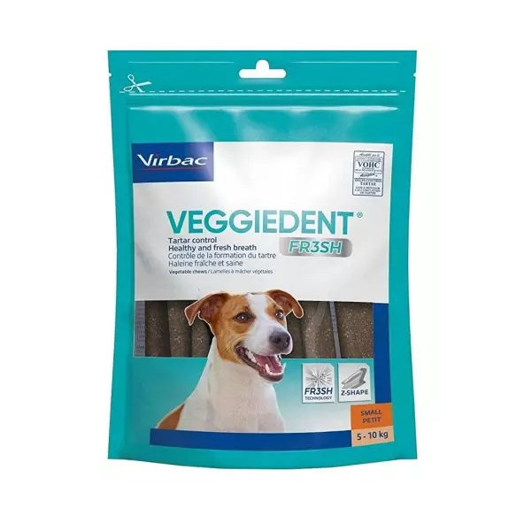 C.E.T. Veggiedent Fresh S žvýkací plátky pro psy do 10 kg 15 ks