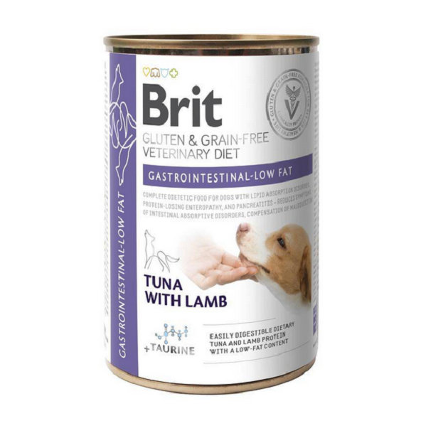Brit VD GF konzerva pro psy Gastrointestinal Low Fat 400 g