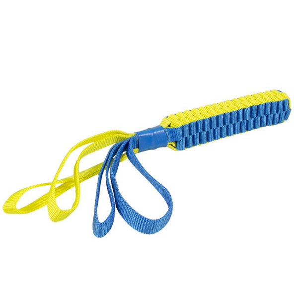 Duvo+ Lano tahací nylonové modro žluté S 30 × 3 cm