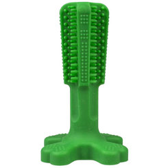 Duvo+ Hračka zubní kartáček Chew’n Play zelený M 14,5 cm