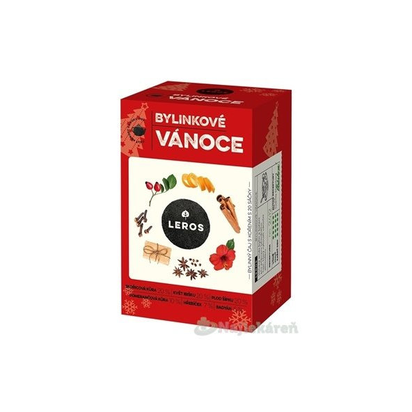 Leros Bylinkové Vánoce čaj s kořením 20x2 g