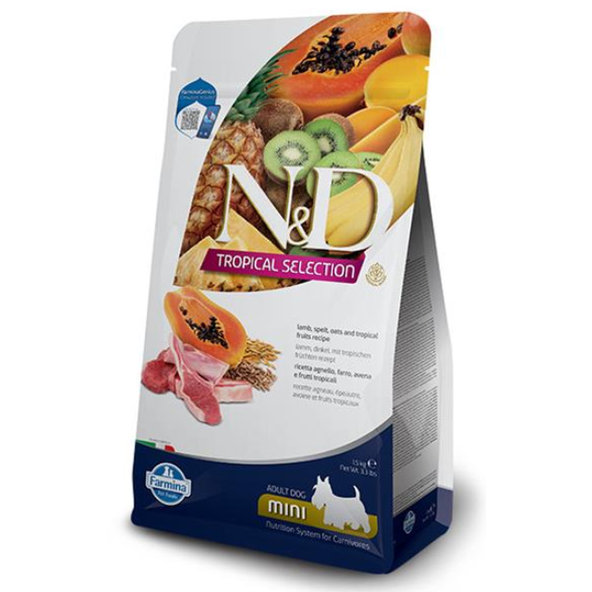 Farmina N&D Dog Tropical Selection AG adult mini jehněčí 5 kg