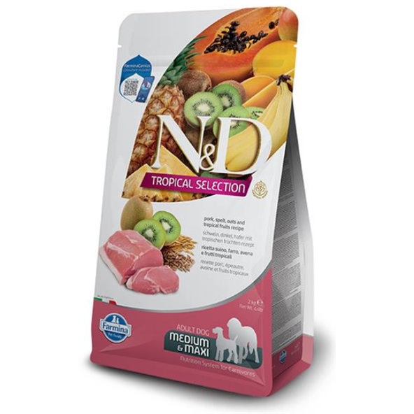 Farmina N&D Dog Tropical Selection AG adult medium maxi vepřové 10 kg