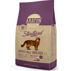 ARATON Cat Adult Sterilised granule pro kastrované kočky 1,5 kg