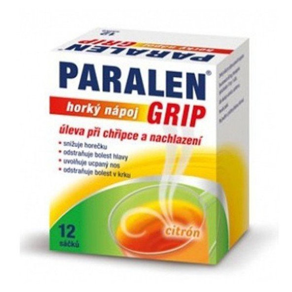 Paralen Grip horúci nápoj citrón 12 sáčků