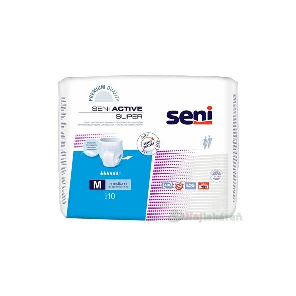 Seni Active Super Medium inkontinenční kalhotky 10 ks