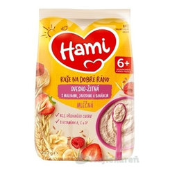 Hami kaše na dobré ráno ovseno-žitná malina jahoda banán 6 m+ 210 g