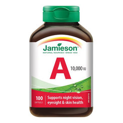 Jamieson vitamin A 10 000 IU 100 kapslí