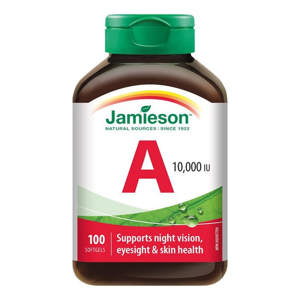 Jamieson vitamin A 10 000 IU 100 kapslí